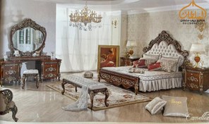 تصویر تخت خواب سلطنتی مدل کاملیا 