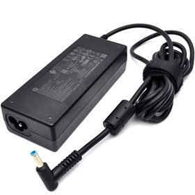 تصویر شارژر اورجینال لپ تاپ اچ پی 90 وات بلو پین HP 90W Blue Pin Laptop Adapter