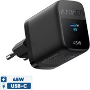 تصویر شارژر دیواری انکر مدل A2643 ظرفیت ۴۵ وات با پورت USB Type C 