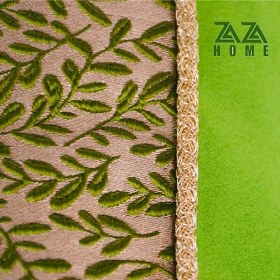 تصویر کوسن طرح برگ مغزی دوزی شده 