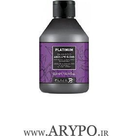 تصویر بلک پروفشنال شامپو پلاتینیوم ضد زردی 300 میل BLACK PROFESSIONAL LINE PLATINUM NO YELLOW SHAMPOO 