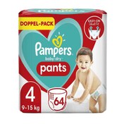 تصویر پوشک آلمانی شورتی پمپرز Pampers baby-dry سایز 4 تعداد 64 عددی 