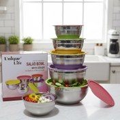 تصویر لگن ۵تیکه یونیک درب رنگی 