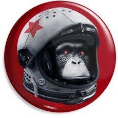 تصویر پیکسل ماسا دیزاین طرح میمون فضانورد کد AS252 