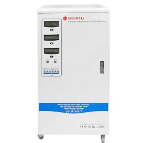 تصویر استابلایزر گلداستار 60KVA مدل LG-3P-60K-T سه فاز سروو موتوری 