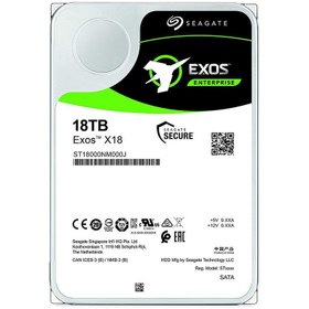 تصویر هارد اینترنال سیگیت مدل Exos X18 ST18000NM000J ظرفیت 18 ترابایت Internal HDD Seagate Exos X18 ST18000NM000J 18TB