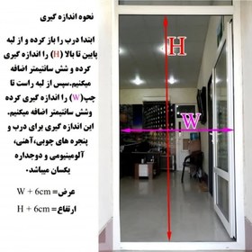تصویر پرده توری مدرن درب مدل 101 