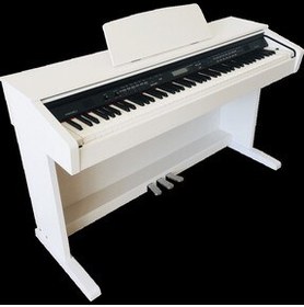 تصویر پیانو MEDELI DP330 دیجیتال سفید + گردان MEDELİ 