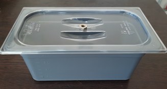 تصویر لگن بن ماری ۱/۳ عمق ۱۰ پلی کربنات مشکی 