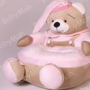 تصویر مبل کودک خرس تدی رنگ صورتی 