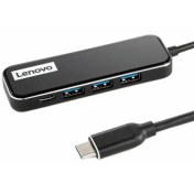 تصویر هاب 4 پورت تایپ سی لنوو Lenovo EC04 4 in 1 HUB ADAPTER 3USB 3.0 1PD 