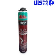 تصویر اسپری فوم گانخور پلی اورتان 805P برند آکفیکس Akfix حجم 850 میلی لیتر 
