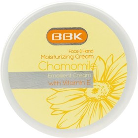 تصویر کرم مرطوب کننده کاسه ای حاوی عصاره بابونه 100میل ببک Bbk Chamomile Extract Face And Hand Moisturizing Cream 100ml