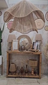 تصویر لوستر لاله دو طبفه 