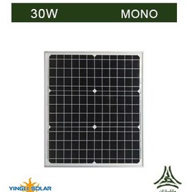 تصویر پنل خورشیدی 30 وات مونو کریستال YINGLI مدل YL30D-18b 