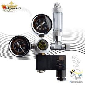 تصویر رگلاتور دوگیج co2 مدل w21.8 موفان PROFESSIONAL aquarium co2 regulator st-03