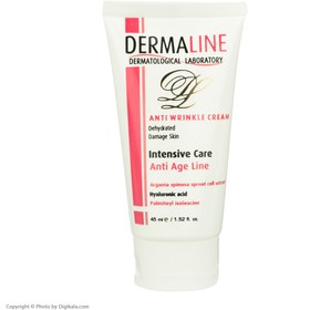 تصویر درمالاین کرم مناسب چروک های سطحی پوست Dermaline Anti Wrinkle Cream