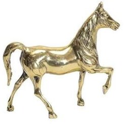 تصویر اسب برنجی برنزی مهربان Kind bronze horse