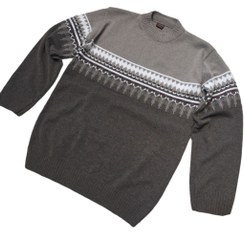 تصویر بافت یقه گرد طرحدار کد2 