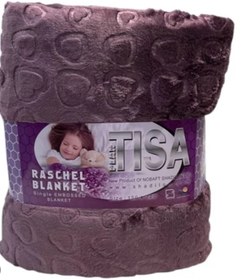 تصویر پتو تیسا یک نفره بنفش 