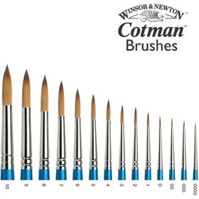 تصویر قلم مو سرگرد وینزور کاتمن سری ۱۱۱ با دسته کوتاه 