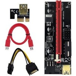 تصویر رایزر کارت گرافیک تبدیل PCI EXPRESS X1 به X16 مدل 4 009S 