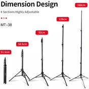 تصویر سه پایه دوربین عکاسی جیماری Jmary MT-38 Tripod 