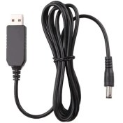 تصویر کابل مبدل پاوربانک به مودم و کارتخوان 5V به 12V-9V 