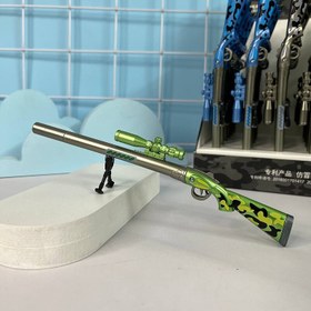 تصویر روان نویس تفنگ شکاری رنگ آبی 