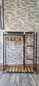 تصویر رگال لباس تک آویز مدل K220 سفید فلزی 