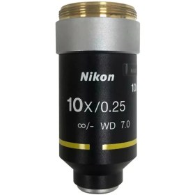 تصویر لنز میکروسکوپ نیکون 10X شیئی 