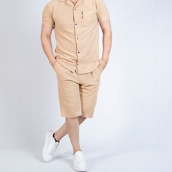 تصویر ست پیراهن و شلوارک مردانه Men's shirt and shorts set