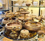 تصویر سرویس پذیرایی چوب گردو لاله 