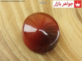 تصویر نگین عقیق یمنی خوش رنگ کد 58384 