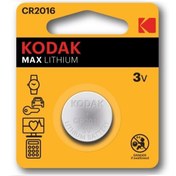 تصویر باطری سکه ای KODAK-CR2016 تک پک 