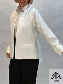 تصویر کت ژاکارد مجلسی سفید 