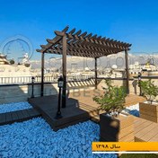 تصویر پرگولا چوب پلاست مدل RP3 (ابعاد3*3) 