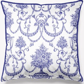 تصویر کوسن طرح داماس - کد 80102 زمان آماده سازی یک هفته کاری