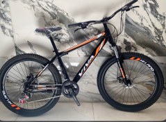 تصویر دوچرخه کوهستان سایز 26 کمک حرفه ای ترمز دیسکی (پس کرایه) 