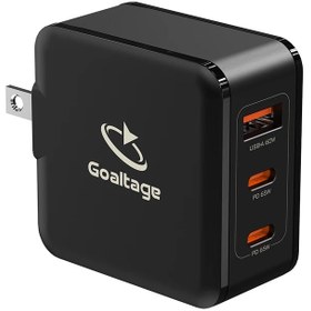 تصویر شارژر دیواری 65 وات گلتیج مدل CH02-GAN Goaltage CH02-GAN 65W Wall Charger