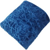 تصویر پتو دو نفره گلبافت مدل آمبوس برجسته تکرنگ 