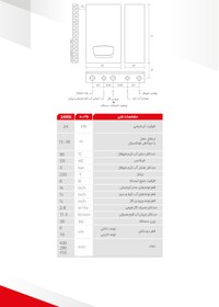 تصویر پکیج آلزان دیواری دو مبدل ۲۴هزار فن دار مدل SGM24SF2 