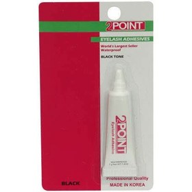 تصویر چسب مژه 2 توپوینت (2point) مدل پمادی Black Tone وزن 7 گرم مژه و چسب مژه