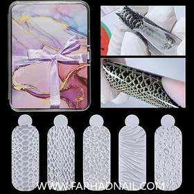 تصویر شابلون سیلیکونی قالب ناخن 