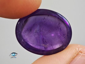 تصویر سنگ آمیتیست بیضی 10.6 قیراط 