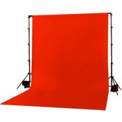 تصویر فون عکاسی قرمز کروماکی جنس شطرنجی سوزنی ابعاد 3×2 متر Red chromakey checkered or needle Backdrop