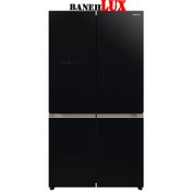 تصویر یخچال ساید بای ساید هیتاچی مشکی و نقره مدل HITACHI RWB720 