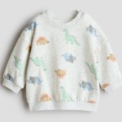 تصویر خرید اینترنتی پلیور نوزادی پسرانه طوسی برند H&M 1314911 Baskılı Sweatshirt