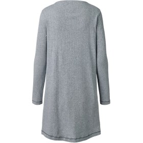 تصویر پیراهن بافت ریز راحتی طوسی زنانه چیبو 