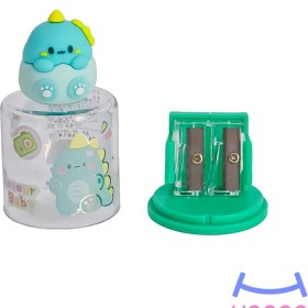 تصویر تراش فانتزی دو قلو طرح دایناسور 